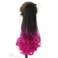 Cozi de par sintetice Ombre Negru Intens / Pink Cozi de par sintetice Ombre Negru Intens / Pink